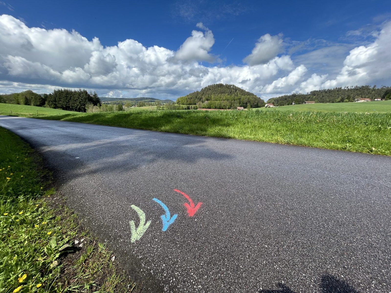 Straßenmarkierung mit dem Rol'ink